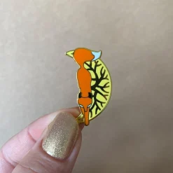The Prowling Fox Enamel Pin