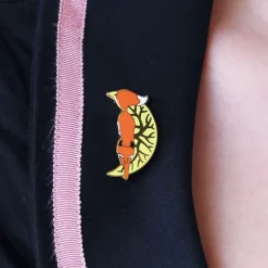 The Prowling Fox Enamel Pin