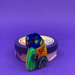 The Radiant Rainbow Lorikeet Brooch