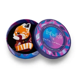 The Rakish Red Panda Brooch