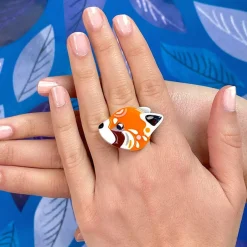 The Rakish Red Panda Ring