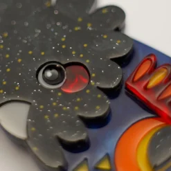 The Rare Red-Tail Cockatoo Brooch