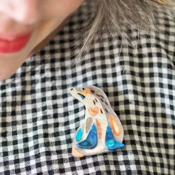 The Sage Sea Lion Brooch