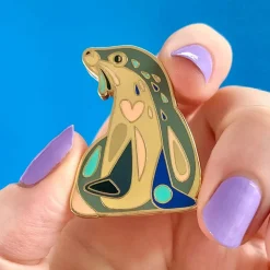 The Sage Sea Lion Enamel Pin