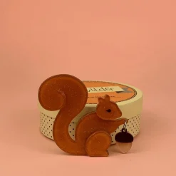 The Satisfied Squirrel Brooch