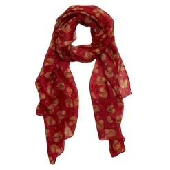 The Satisfied Squirrel Large Neck Scarf