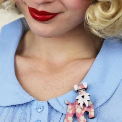 The Schnauzer And Klaus Brooch