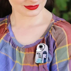The Sulky Sooty Owl Brooch