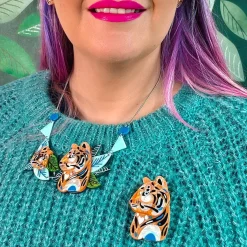The Tranquil Tiger Brooch