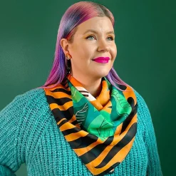 The Tranquil Tiger Square Scarf