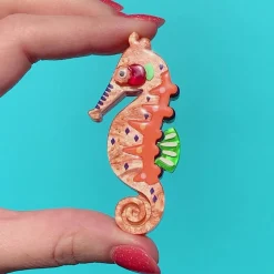 The Wary Western Australian Seahorse Brooch