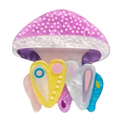 The Whimsical White Spotted Jellyfish Brooch