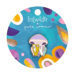 The Whimsical White Spotted Jellyfish Enamel Pin