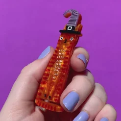 The Whiskered Witch Brooch