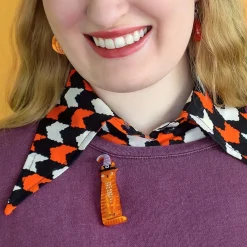 The Whiskered Witch Brooch
