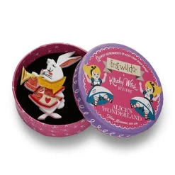 The White Rabbit Announces Brooch