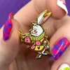 The White Rabbit Announces Enamel Pin