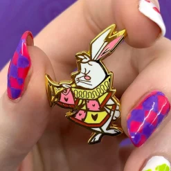 The White Rabbit Announces Enamel Pin
