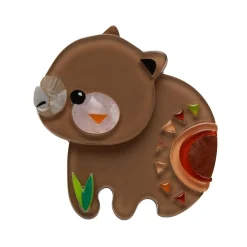 The Wondrous Wombat Brooch