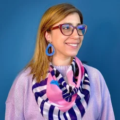 The Zealous Zebra Square Scarf