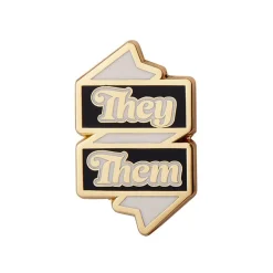 They/Them Pronoun Enamel Pin