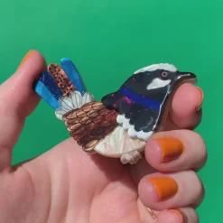 Thunderbolt Of Cobalt Brooch