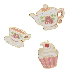 Time For Tea Enamel Pin Set