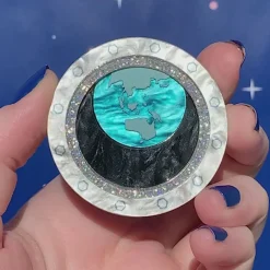 Tiny Blue Dot Brooch