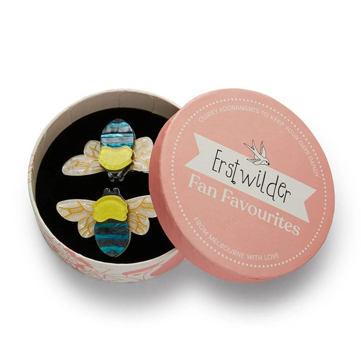 To Bee Or Not To Bee Hair Clips Set - 2 Piece