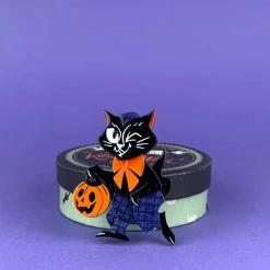 Treat Seeker Cat Brooch