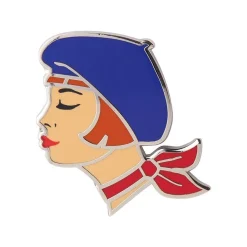 Tres Chic Enamel Pin - Blue