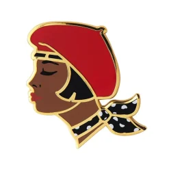 Tres Chic Enamel Pin - Red