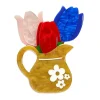 Trio Of Tulips Brooch