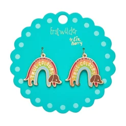True Colours Enamel Drop Earrings