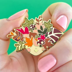 Turn A New Leaf Enamel Pin