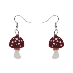 Twinning Toadstools Drop Earrings
