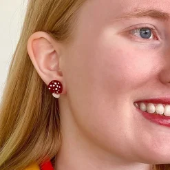 Twinning Toadstools Stud Earrings
