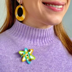 Up And Atom Mini Brooch
