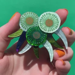 Verdant Green Gum Brooch
