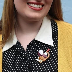 Vino Rosso Brooch