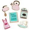 Vintage Kitchen Enamel Pin Pack - 6 Piece