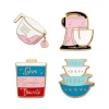 Vintage Kitchen Enamel Pin Pack - 4 Piece
