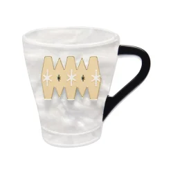 Wake Up And Smell The Coffee Mini Brooch