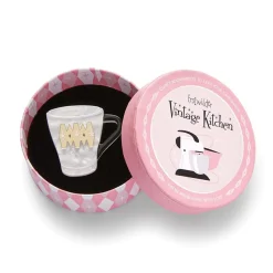 Wake Up And Smell The Coffee Mini Brooch