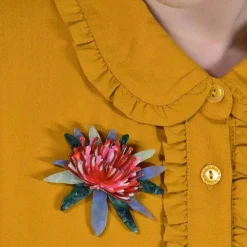 Waratah Warmth Brooch