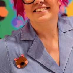 Warren The Wombat Brooch
