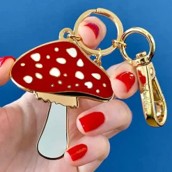 Well Spotted Brooch Key Ring