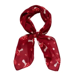 Well Spotted Head Scarf Red