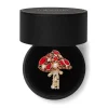 Well Spotted Stone Set Crystal Brooch