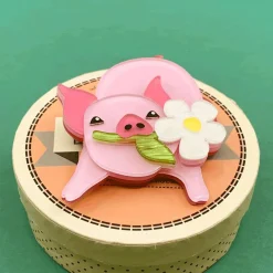 Wilbur The Wonder Pig Brooch